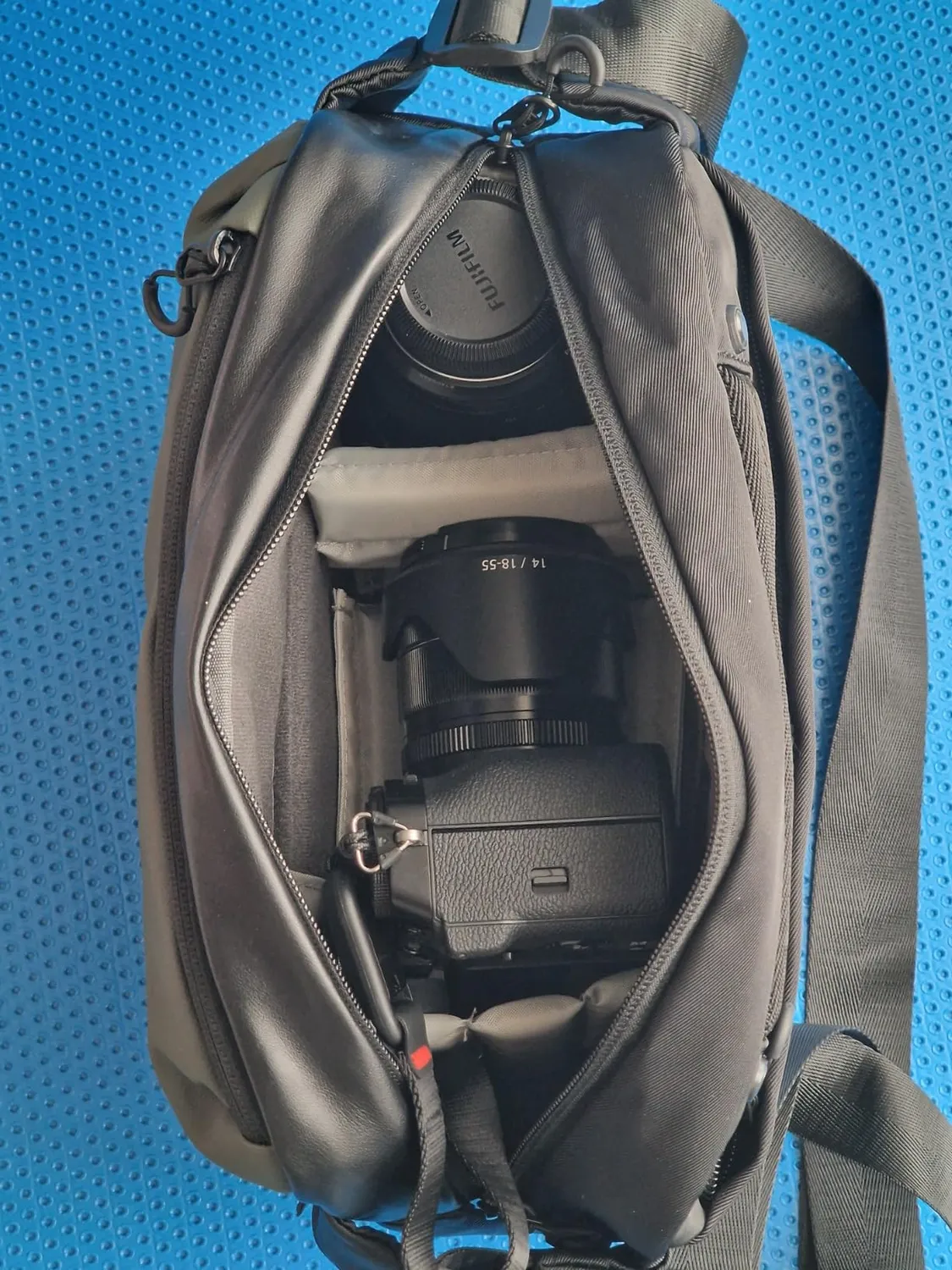 K&F Concept Borsa Tracolla Fotocamera M Verde Nero Impermeabile