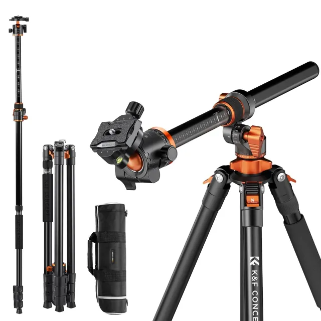 K&F Concept treppiede alluminio 230cm 10kg testa sfera