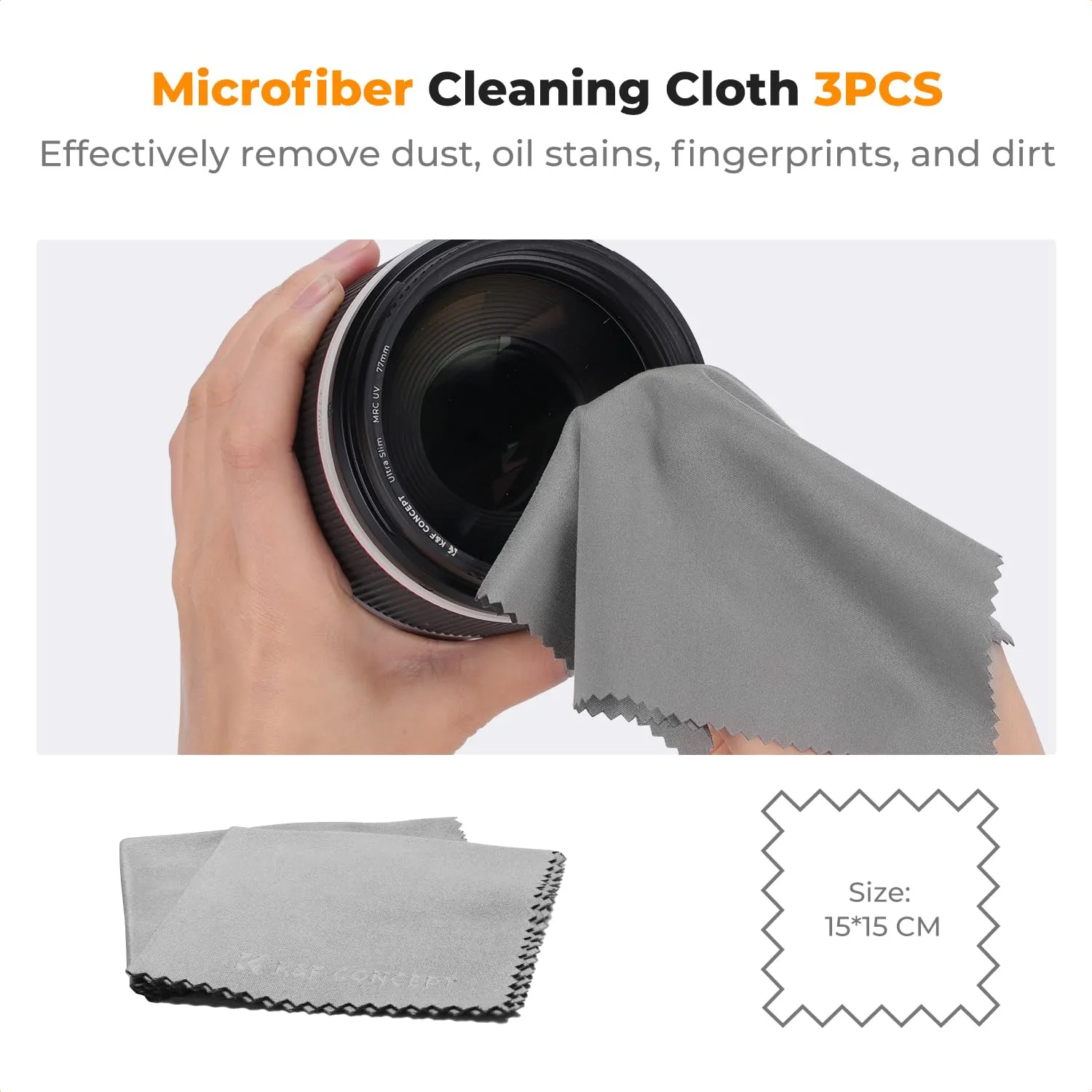 K&F Concept kit pulizia fotocamera 15in1 lenti