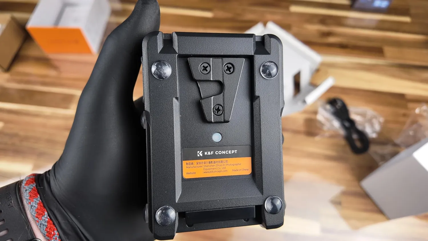 K&F Concept V-Mount 99Wh Mini batteria nera 14,8V video