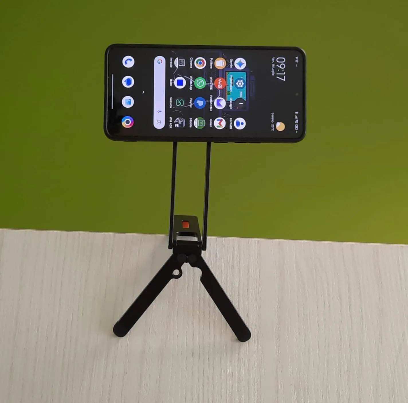 K&F Concept Mini Treppiede Magnetico Smartphone Nero MagSafe
