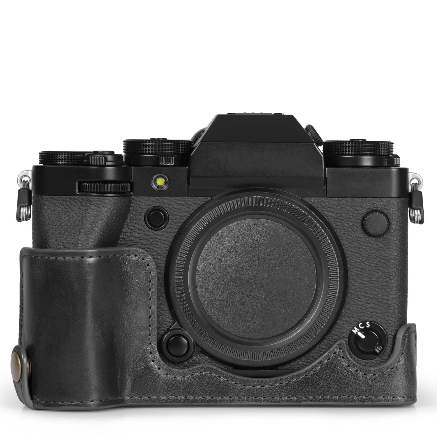 MegaGear custodia fotocamera Fujifilm X-T5 nero vera pelle