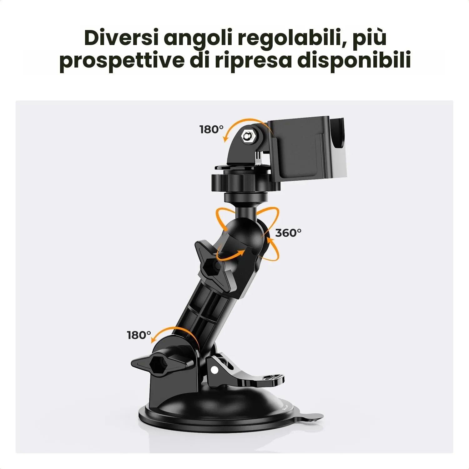 K&F Concept Supporto a Ventosa per Osmo Pocket 3 85 mm