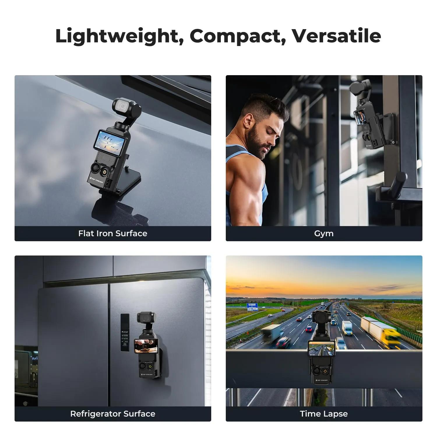 K&F Concept supporto magnetico Osmo Pocket 3 180°