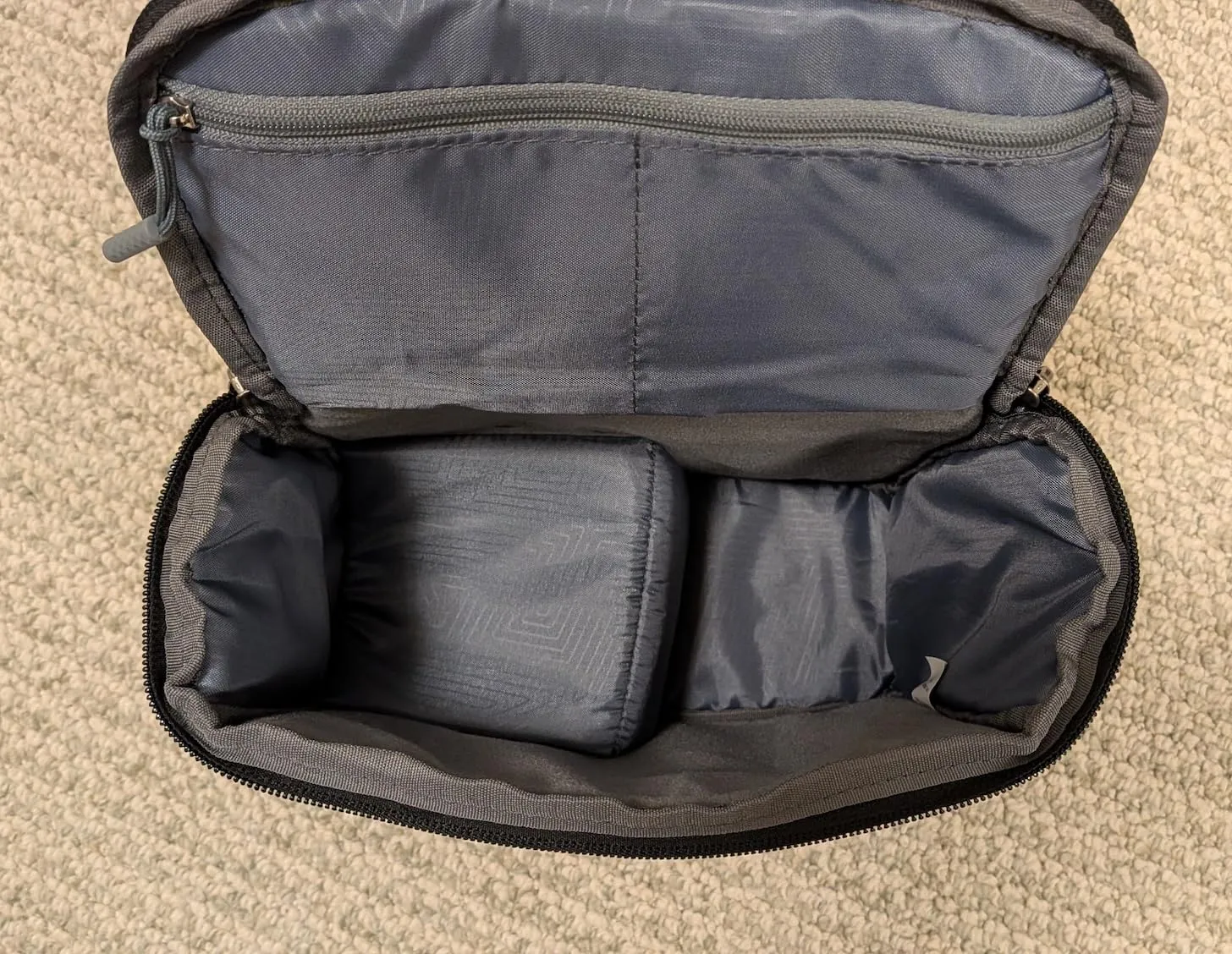 K&F Concept borsa fotocamera tracolla azzurra DSLR mirrorless