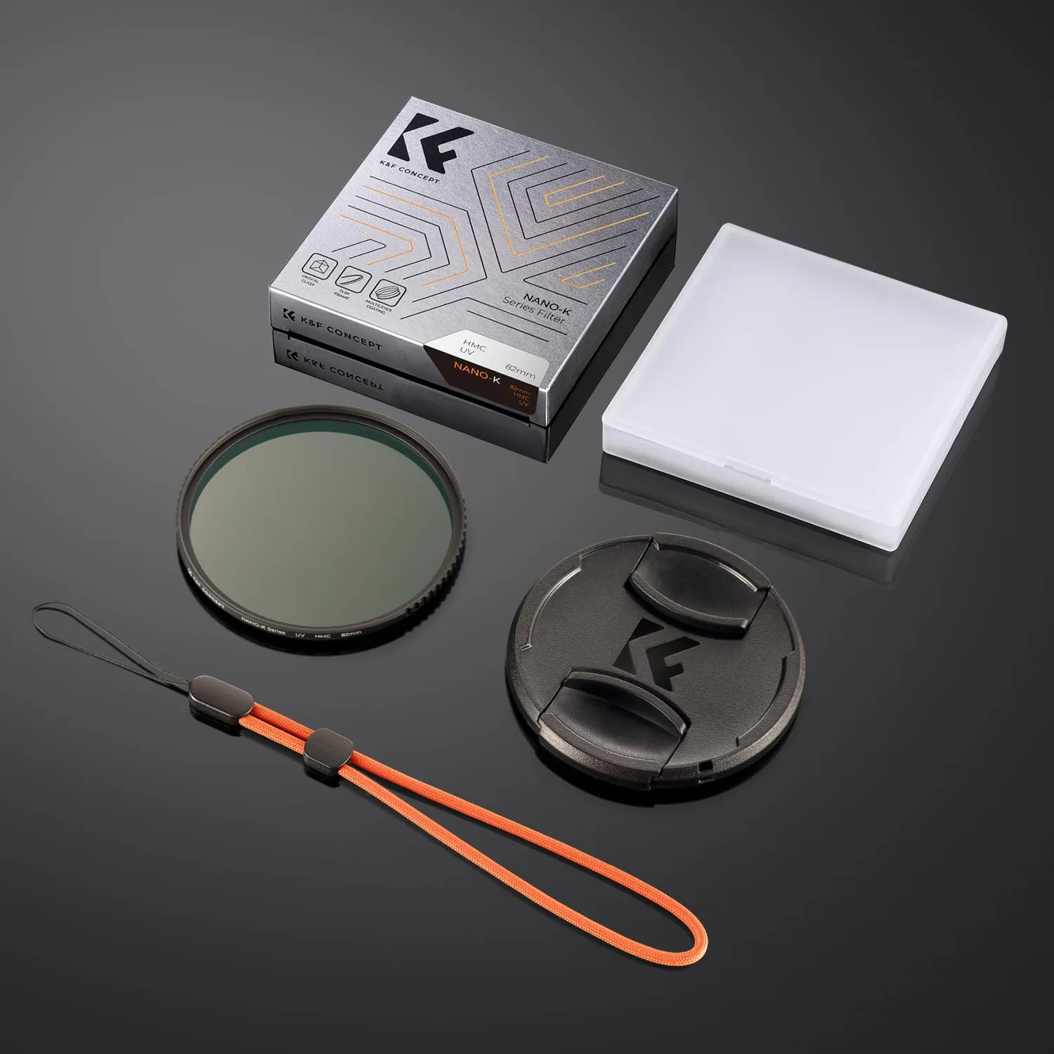 K&F Concept Nano-Klear Filtro UV 82mm Protezione+Tappo