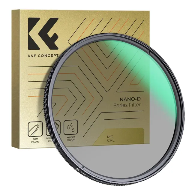 K&F Concept Nano-Dazzle filtro polarizzatore CPL 82mm multicoated