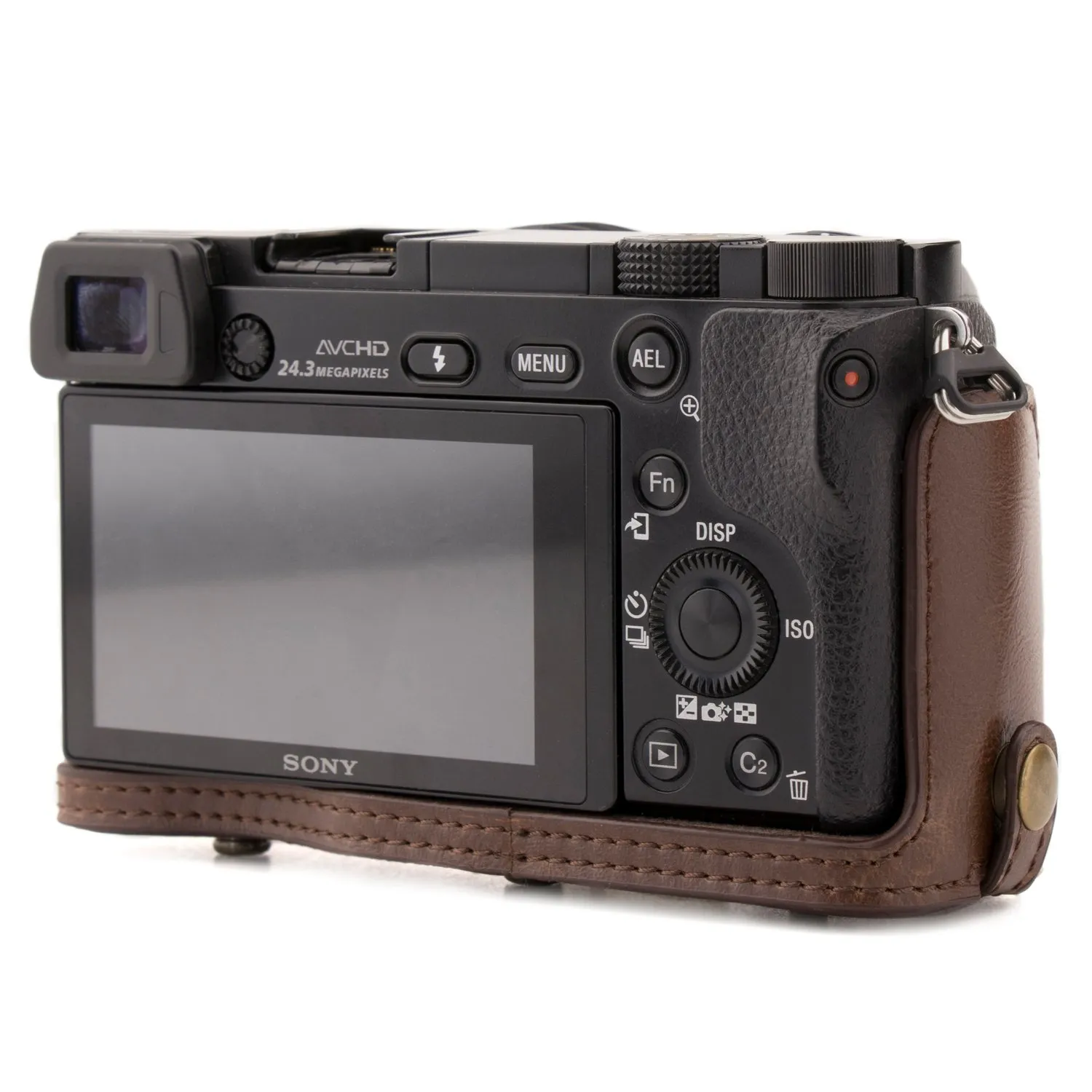 MegaGear Ever Ready A5100 A5000 custodia fotocamera marrone scuro
