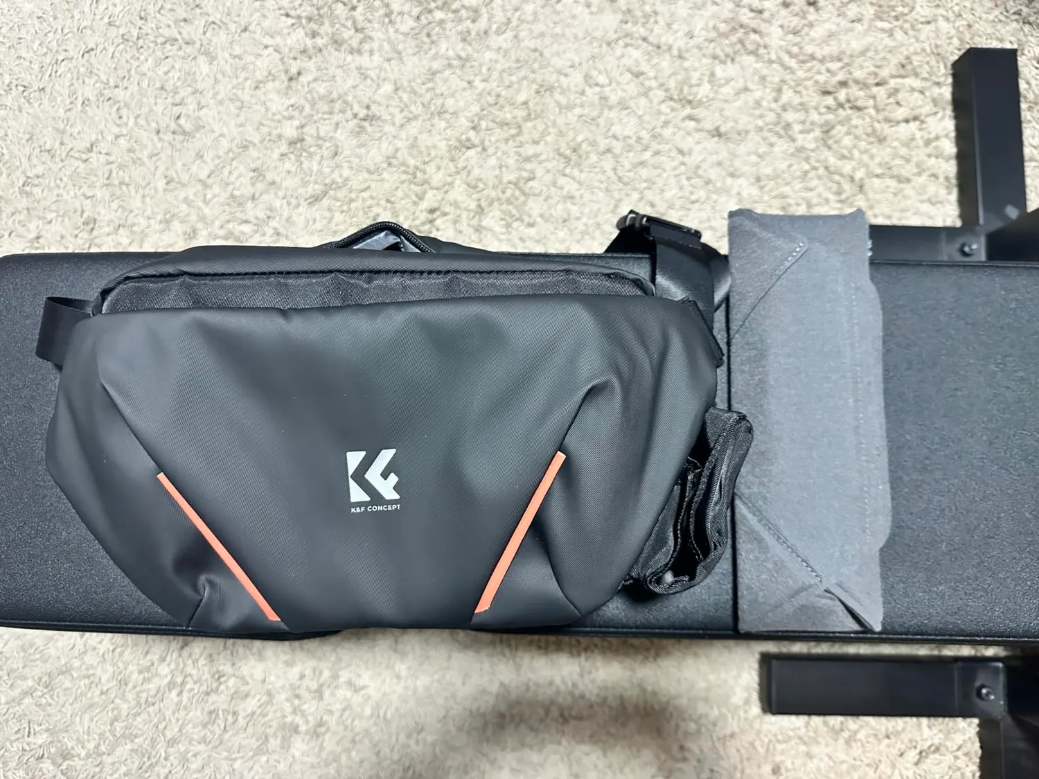 K&F Concept borsa tracolla fotocamera 6L nera divisori
