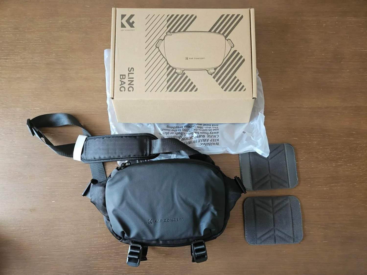 K&F Concept Borsa Tracolla Fotocamera M Verde Nero Impermeabile