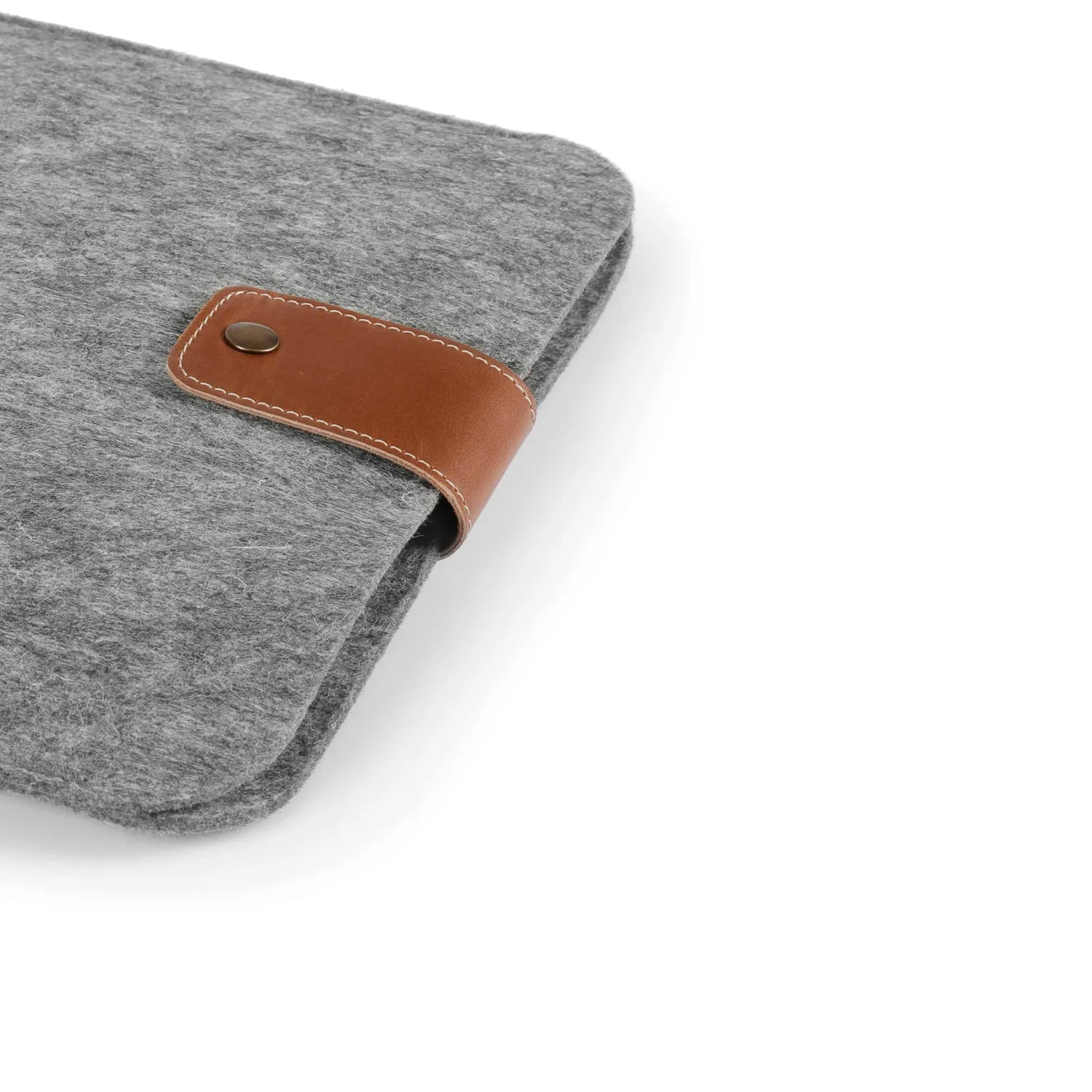 MegaGear custodia laptop 15 pollici grigia in pelle e pile