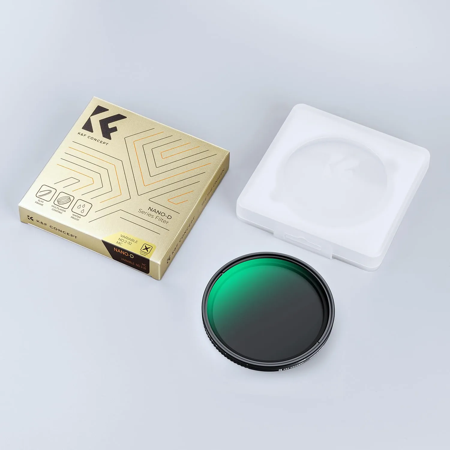K&F Concept Nano-Dazzle ND2-32 filtro ND variabile 49mm 1-5 stop