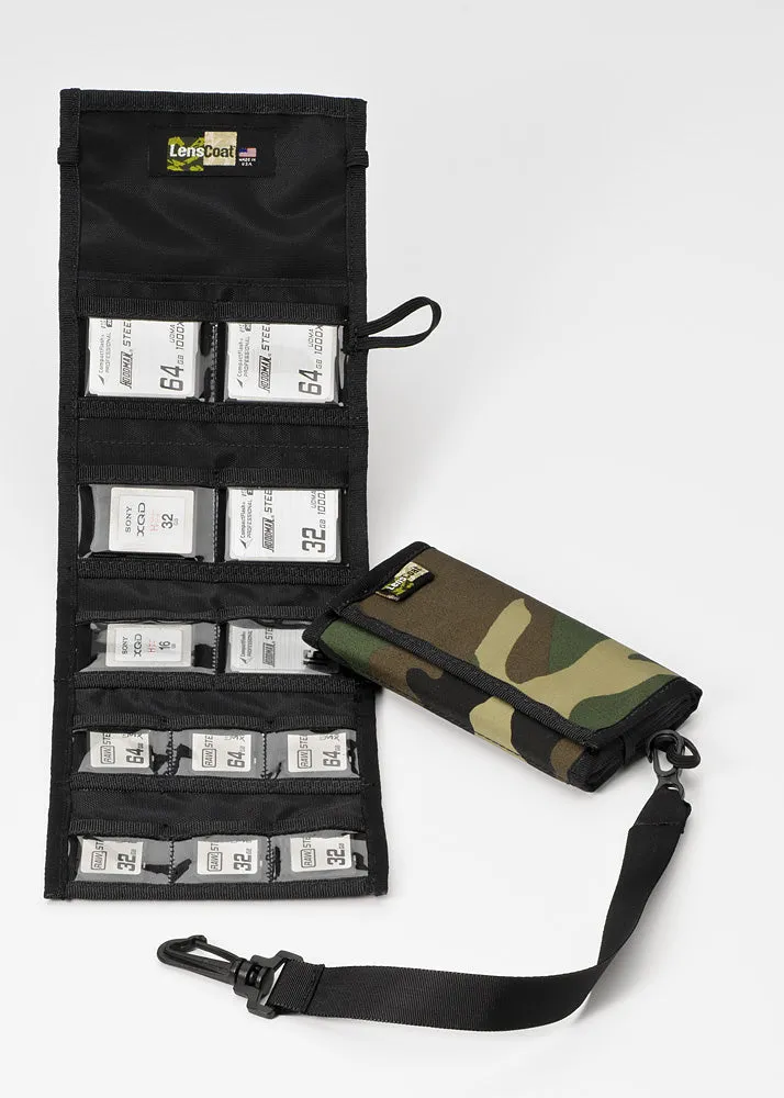 LensCoat Memory Wallet Combo 66 port rotating nero waterproof