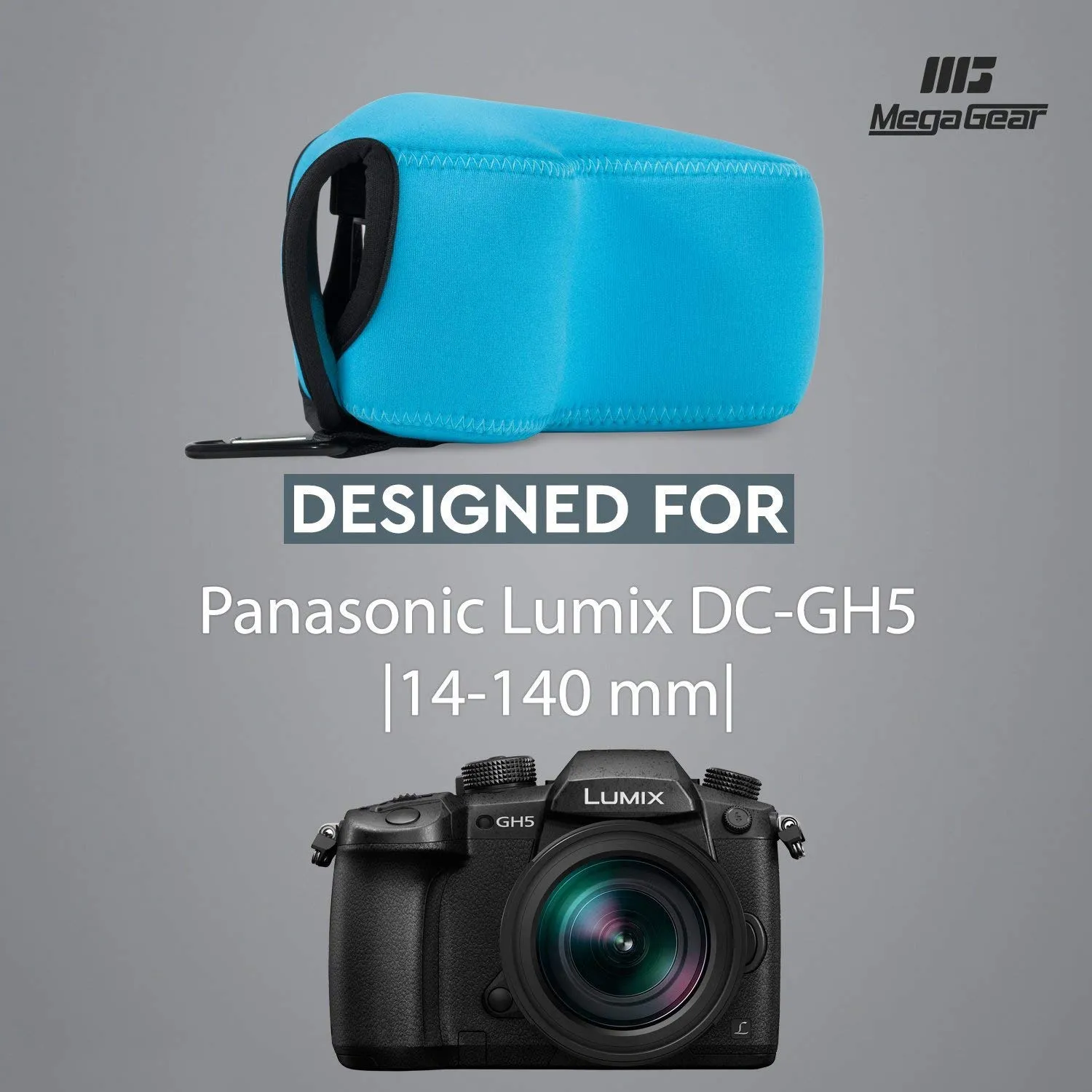 MegaGear Custodia Neoprene Panasonic GH5 14-140mm Ultra Leggera