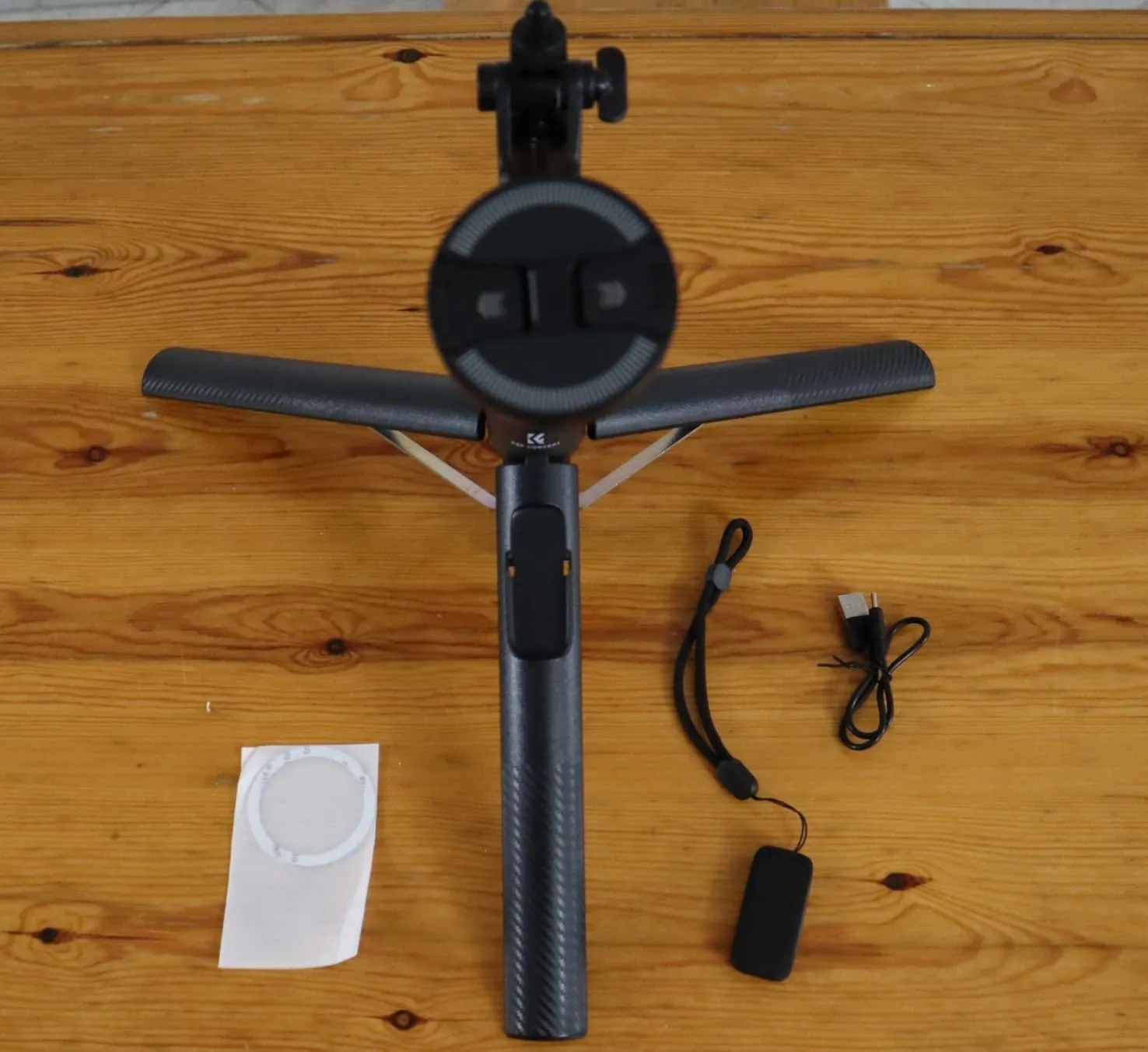 K&F Concept Treppiede Magnetico 3-in-1 Selfie Stick Nero 180cm Bluetooth