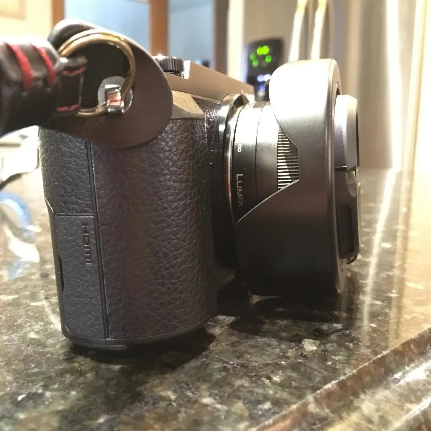 MegaGear Ever Ready Mezza Custodia GX85 GX80 Nero ecopelle