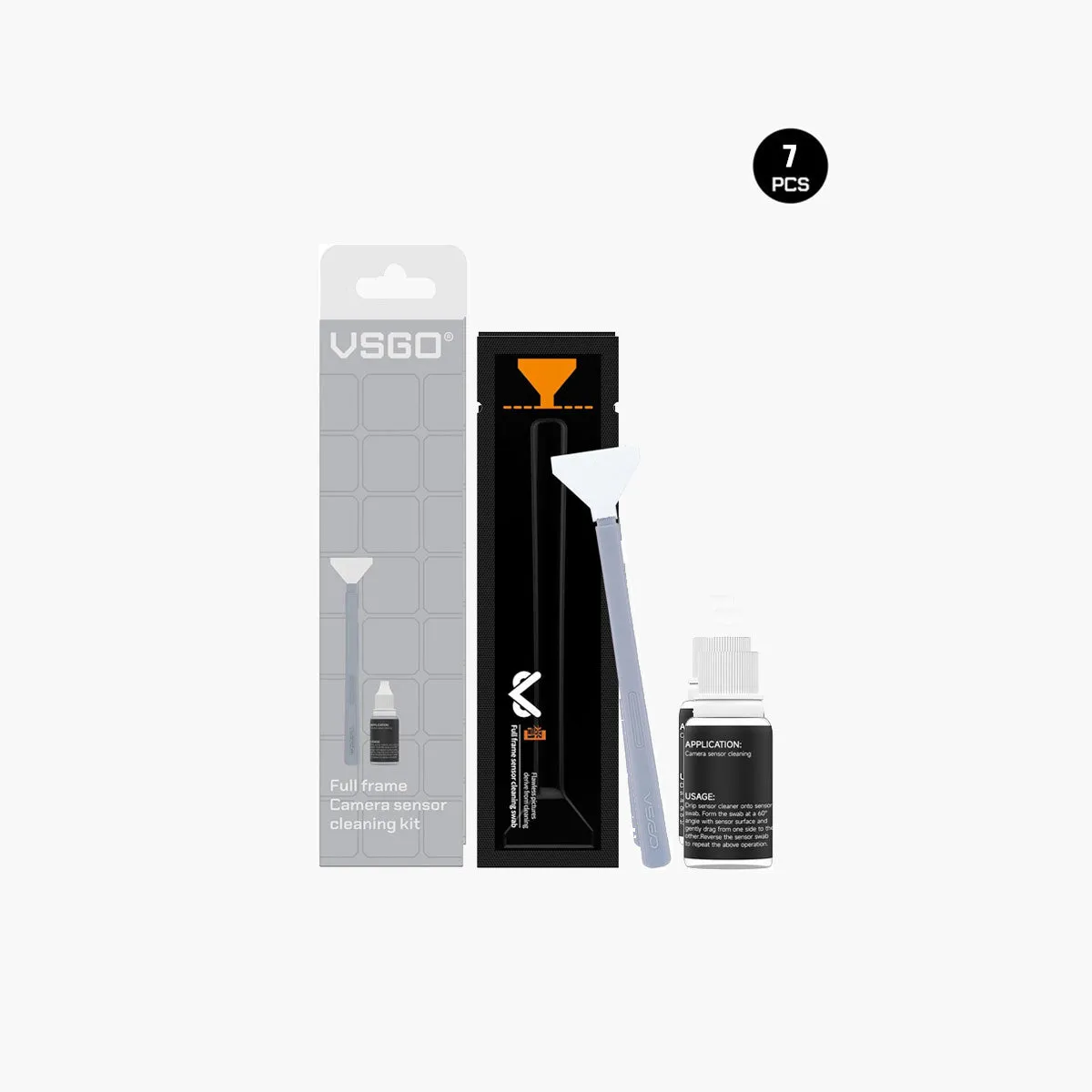 VSGO VS-S02-6 kit pulizia sensore APS-C 16 mm 6 pezzi