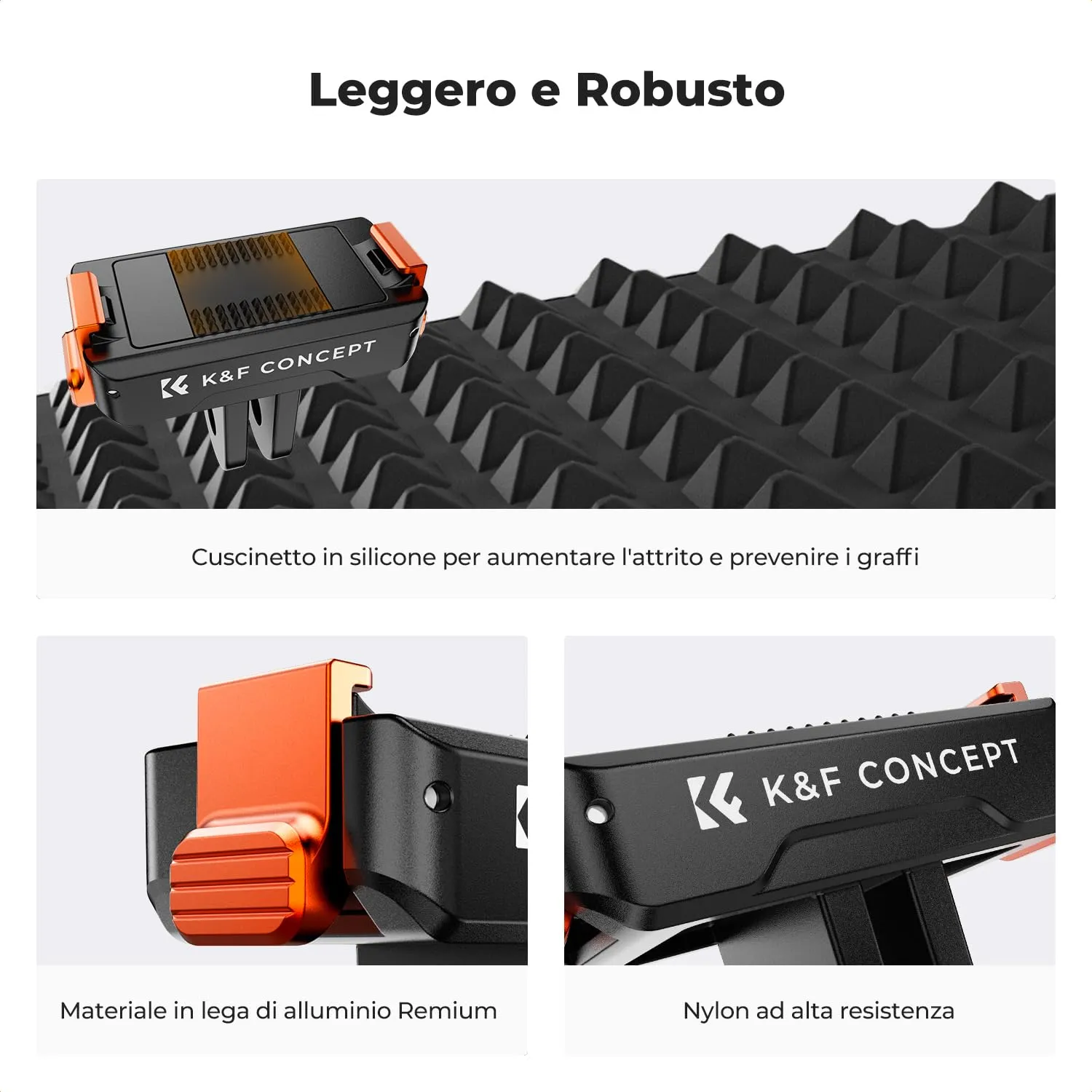 K&F Concept adattatore magnetico action cam DJI Osmo 2 pezzi