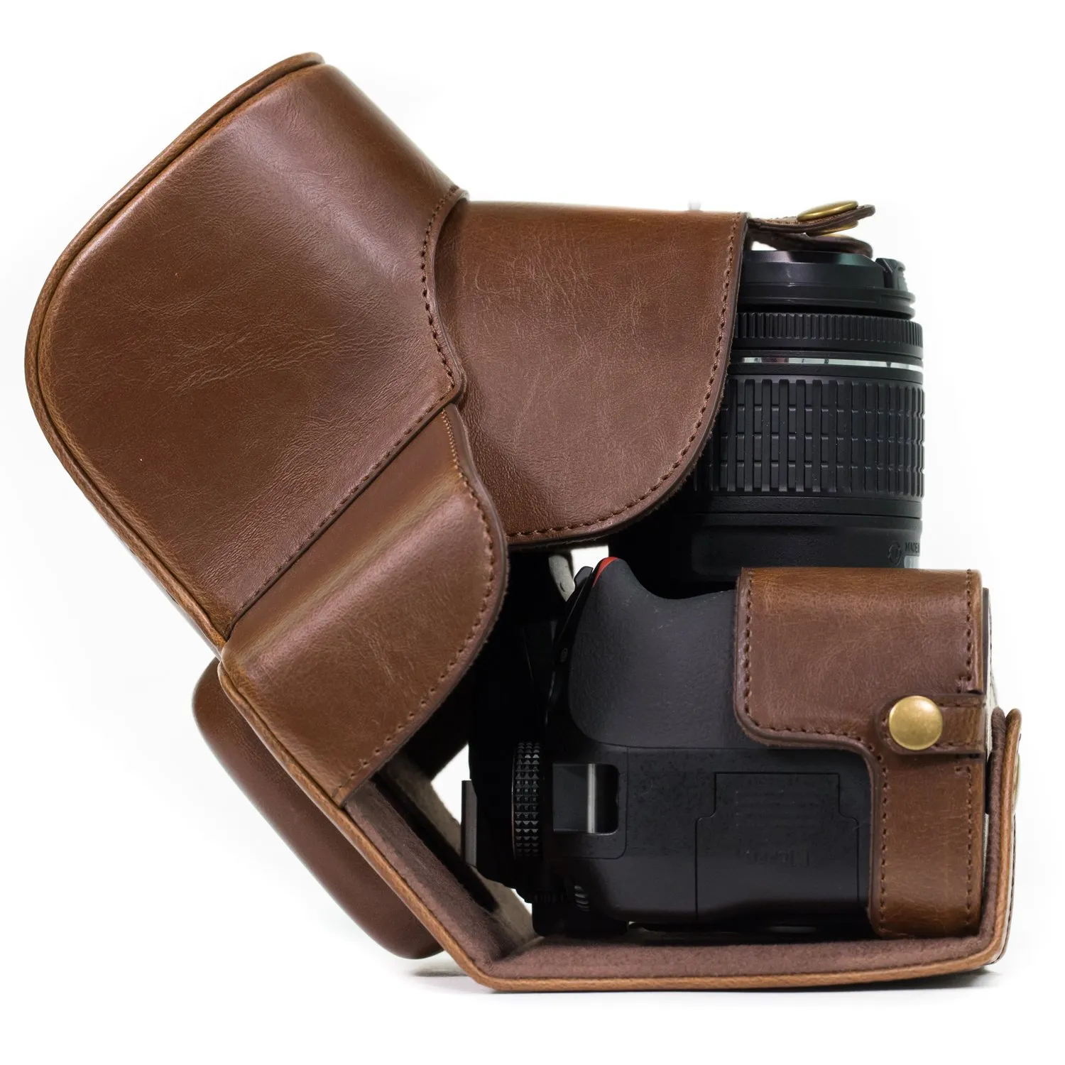MegaGear MG857 Custodia Fotocamera Nikon D3400 Marrone Scuro