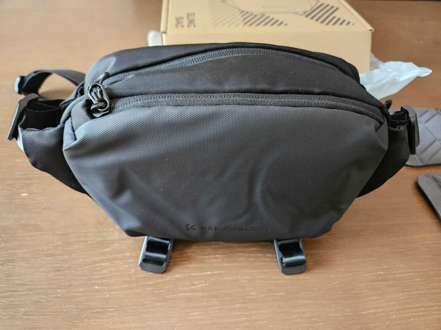 K&F Concept Borsa Tracolla Fotocamera M Verde Nero Impermeabile