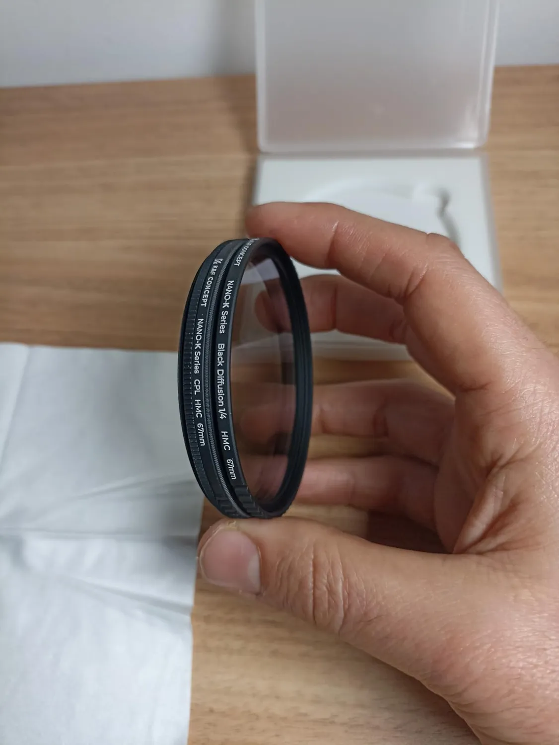 K&F Concept Nano-Klear kit filtri Black Mist 1/4+CPL 67mm