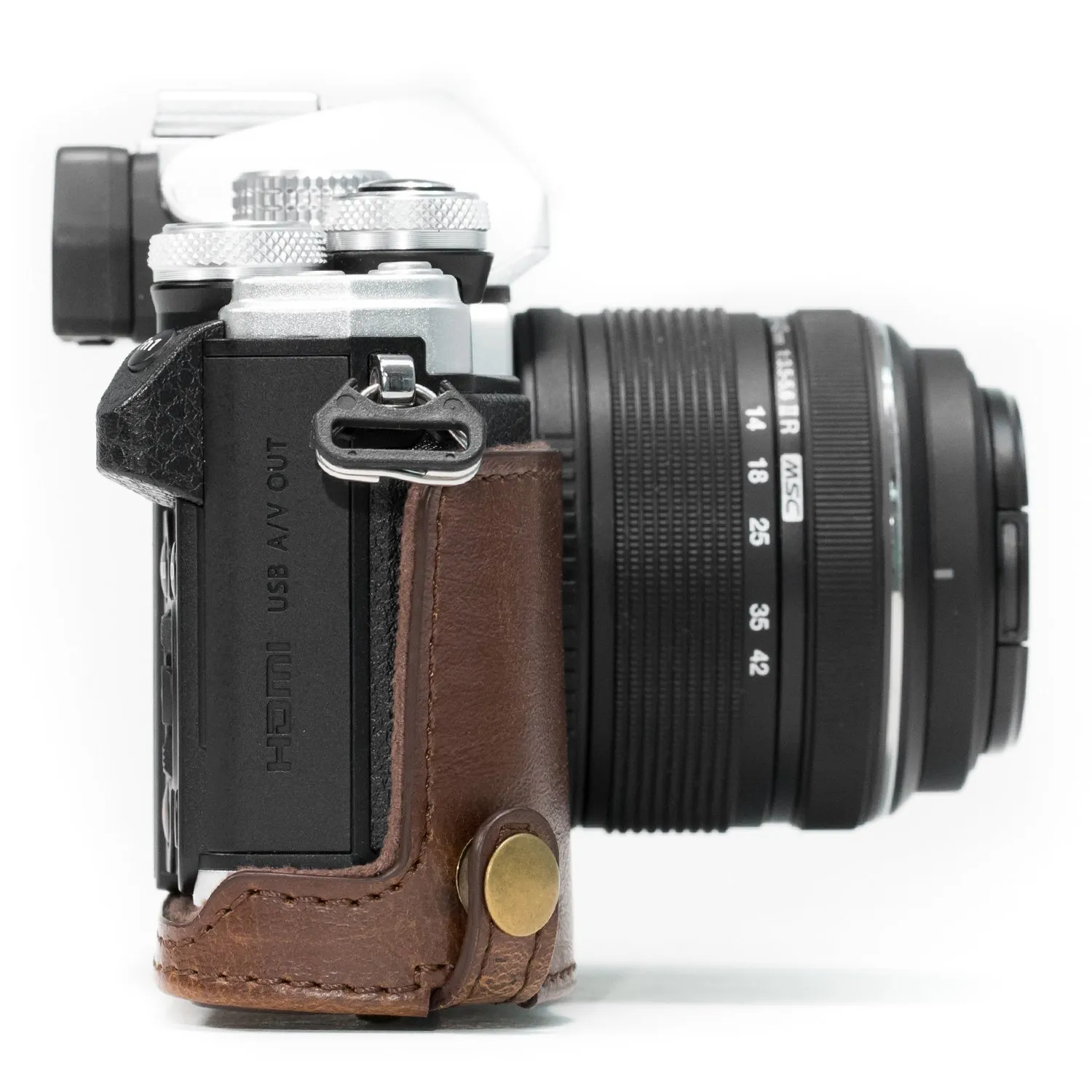 MegaGear MG638 Custodia E-M10 Mark II Marrone Scuro Ever Ready