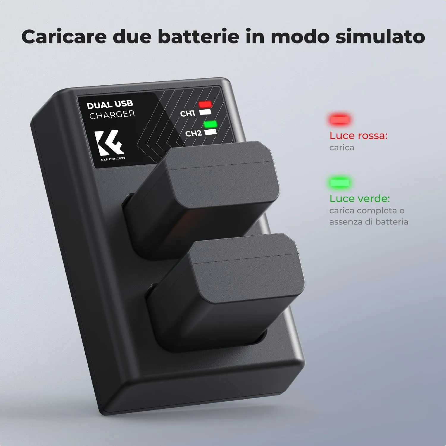 K&F Concept NP-FW50 Batteria Fotocamera 1100mAh Sony