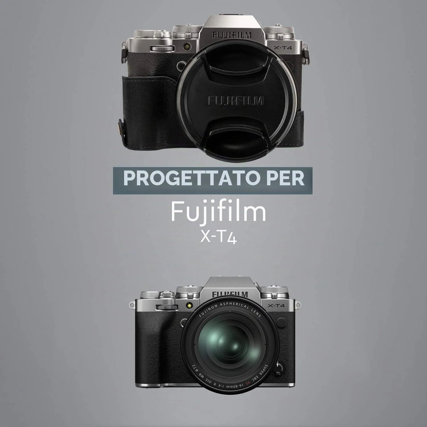 MegaGear MG1923 Ever Ready custodia pelle Fujifilm X-T4 nera