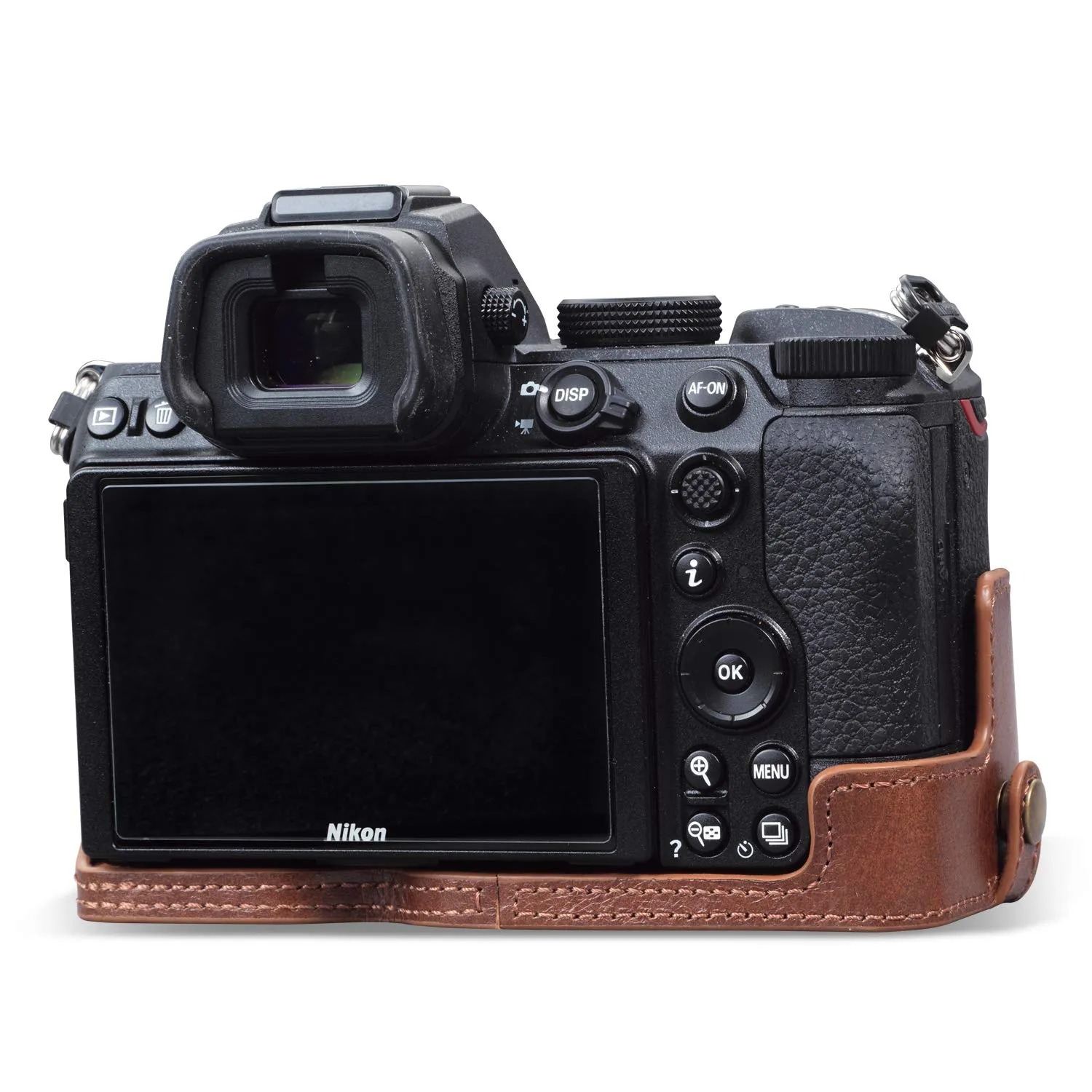 MegaGear Ever Ready Nikon Z5 custodia pelle marrone