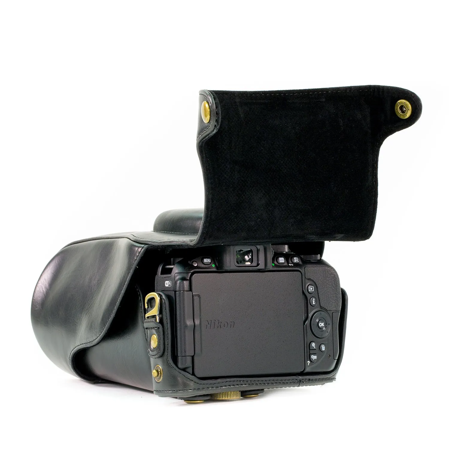 MegaGear Ever Ready Custodia Fotocamera Nikon D5600 ecopelle