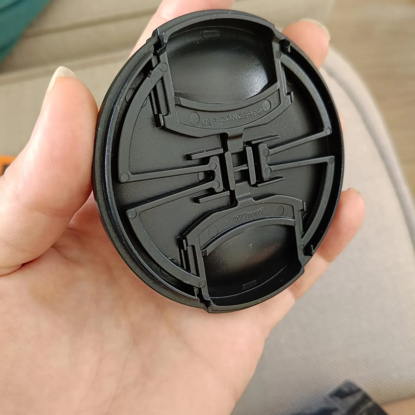 K&F Concept tappo obiettivo 67mm nero con laccetto