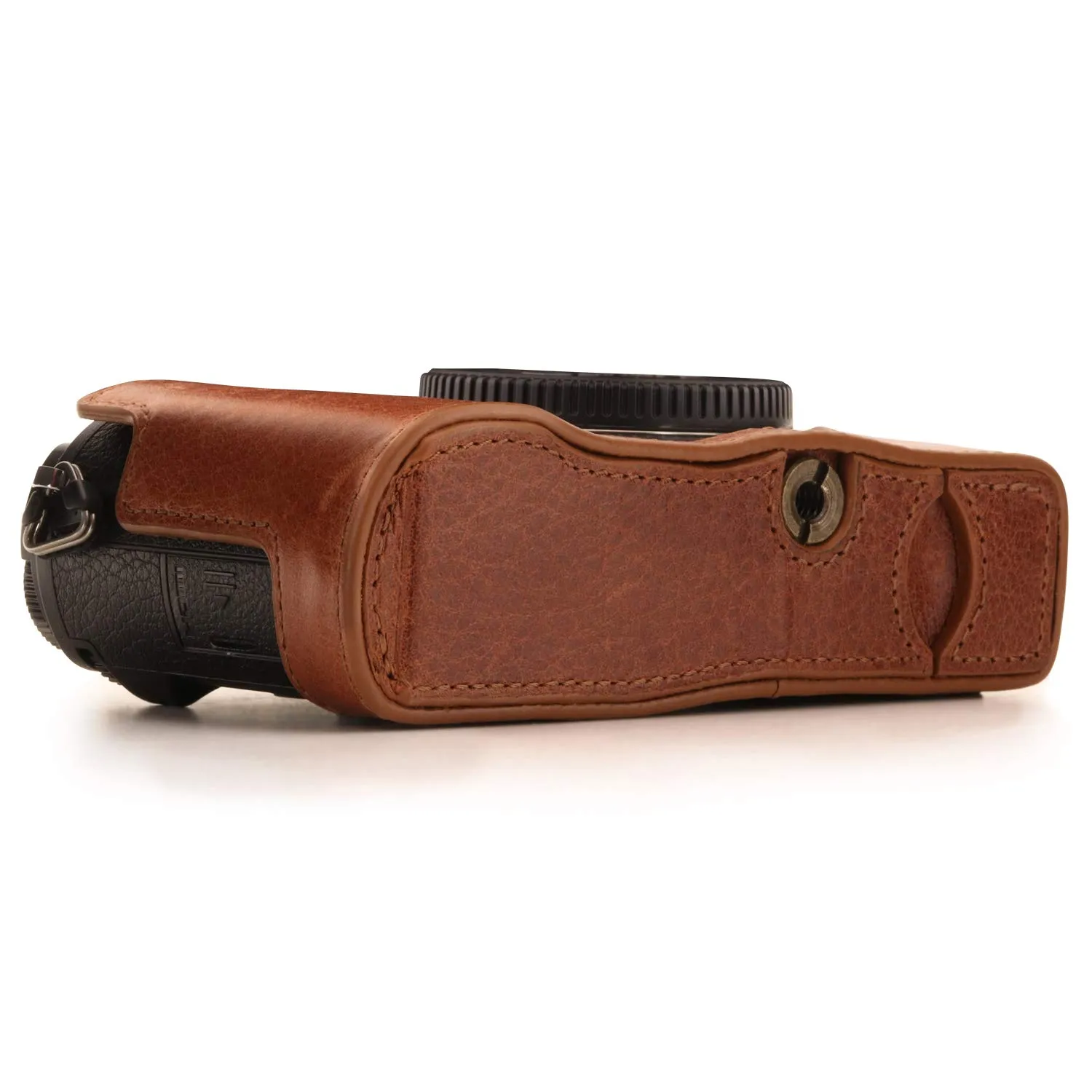 MegaGear Ever Ready custodia vera pelle GX9 marrone chiaro