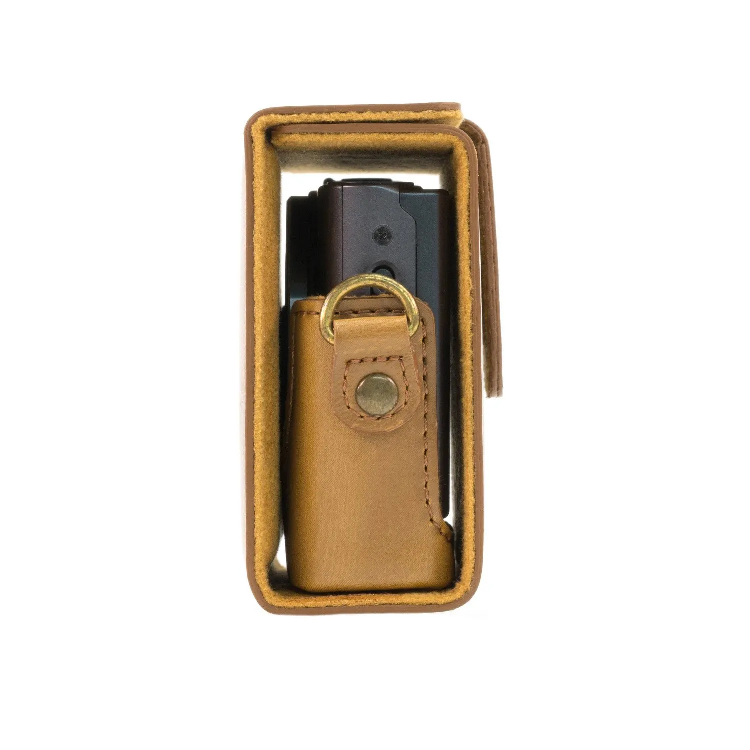 MegaGear MG694 custodia Canon G9X ecopelle marrone chiaro pronta