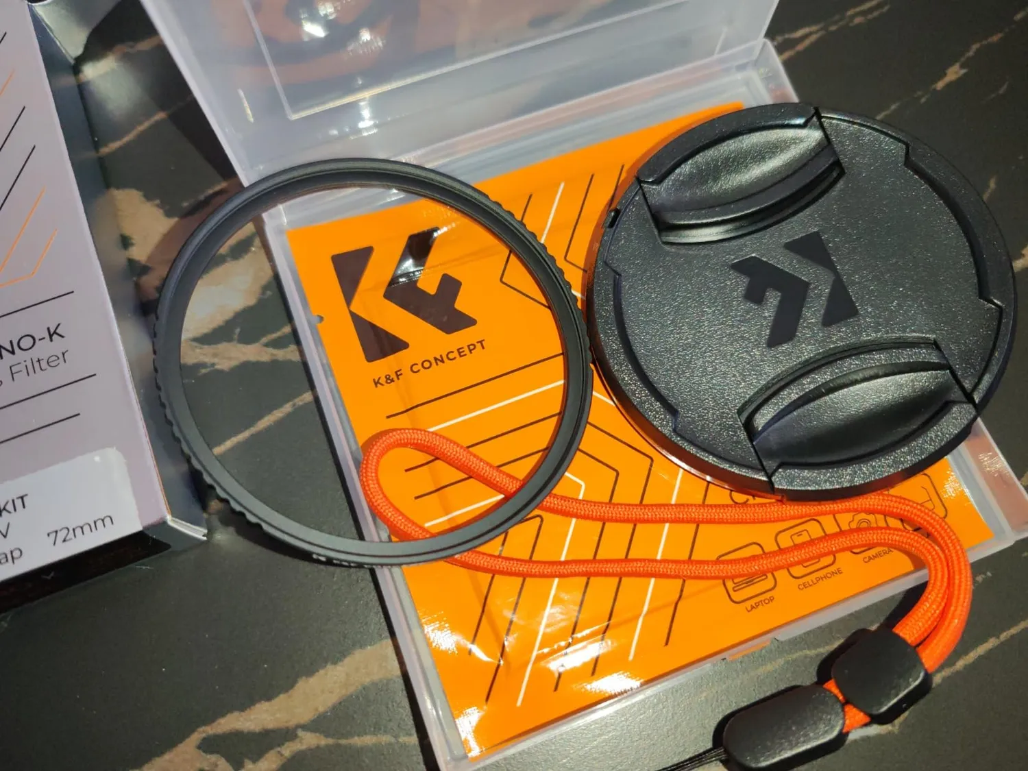 K&F Concept Nano-Klear filtro UV 82mm con tappo