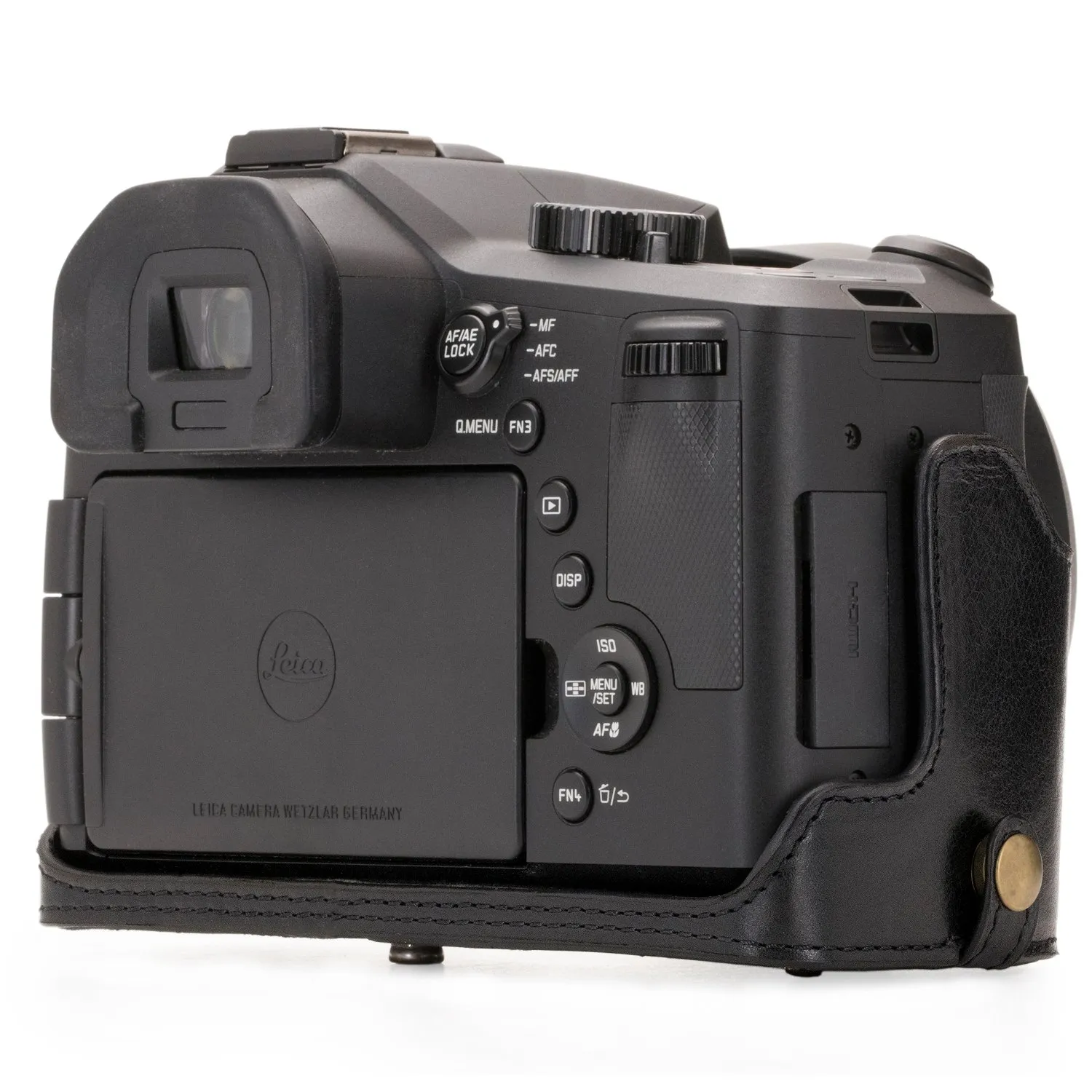 MegaGear Ever Ready MG549 custodia pelle nera Leica V-Lux Typ 114