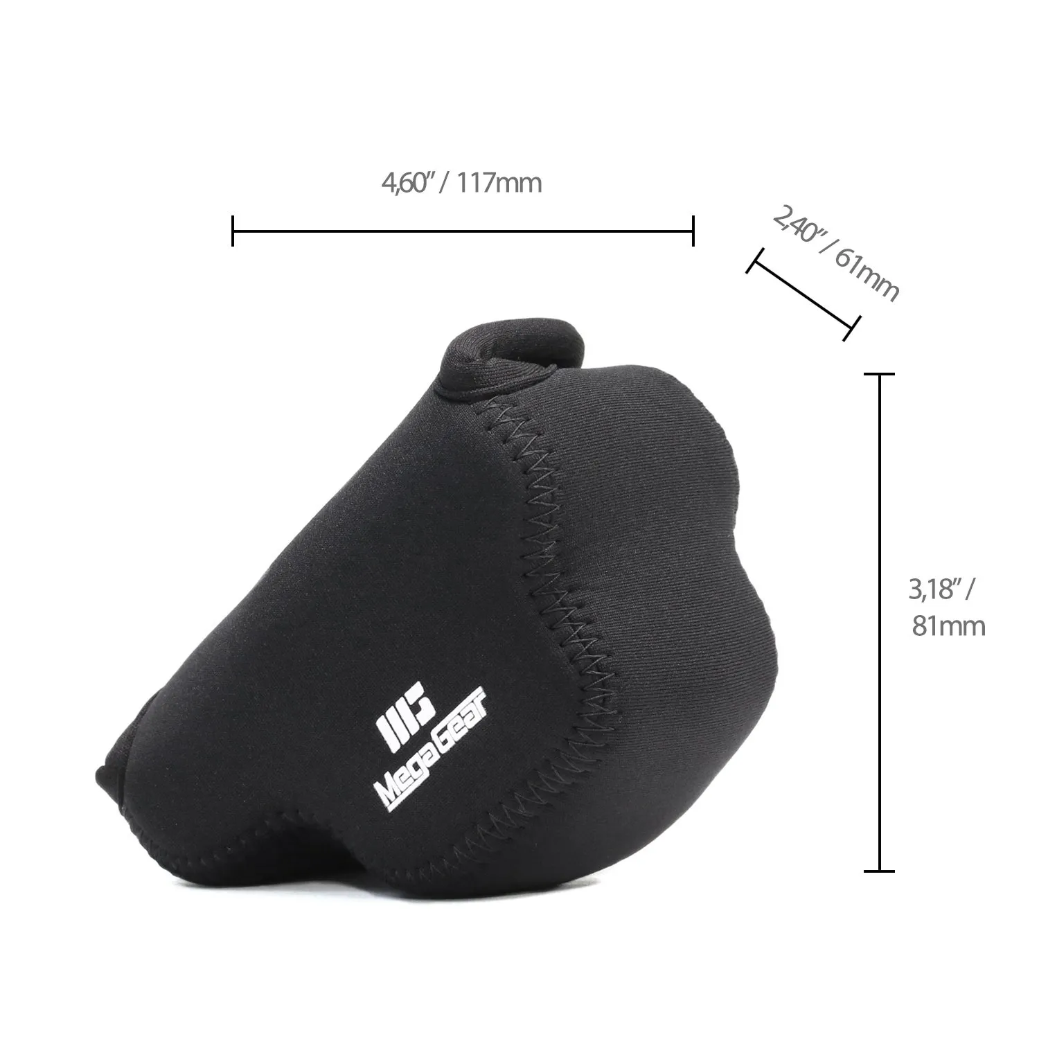 MegaGear Nikon 1 J5 J4 custodia neoprene nero leggero