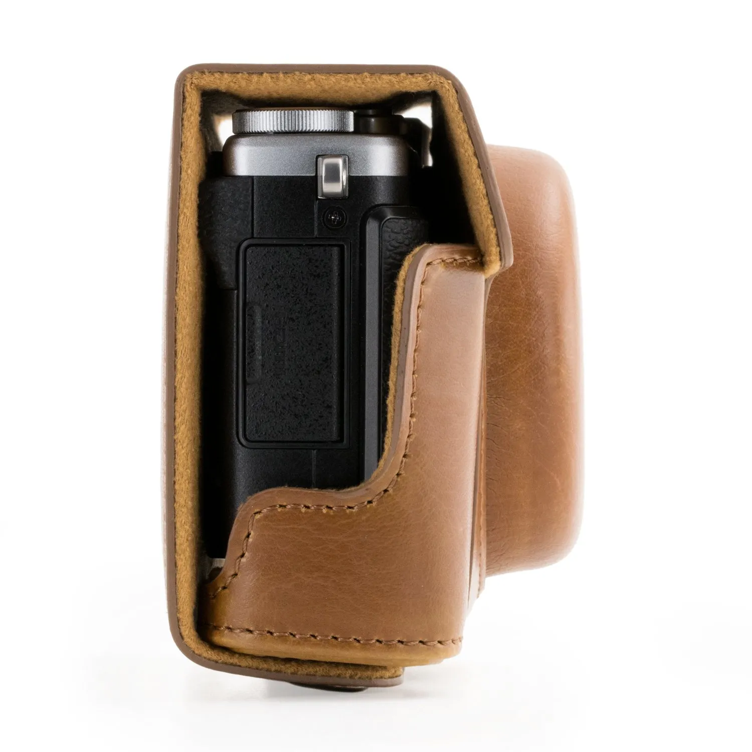 MegaGear MG710 X70 custodia fotocamera marrone chiaro flip