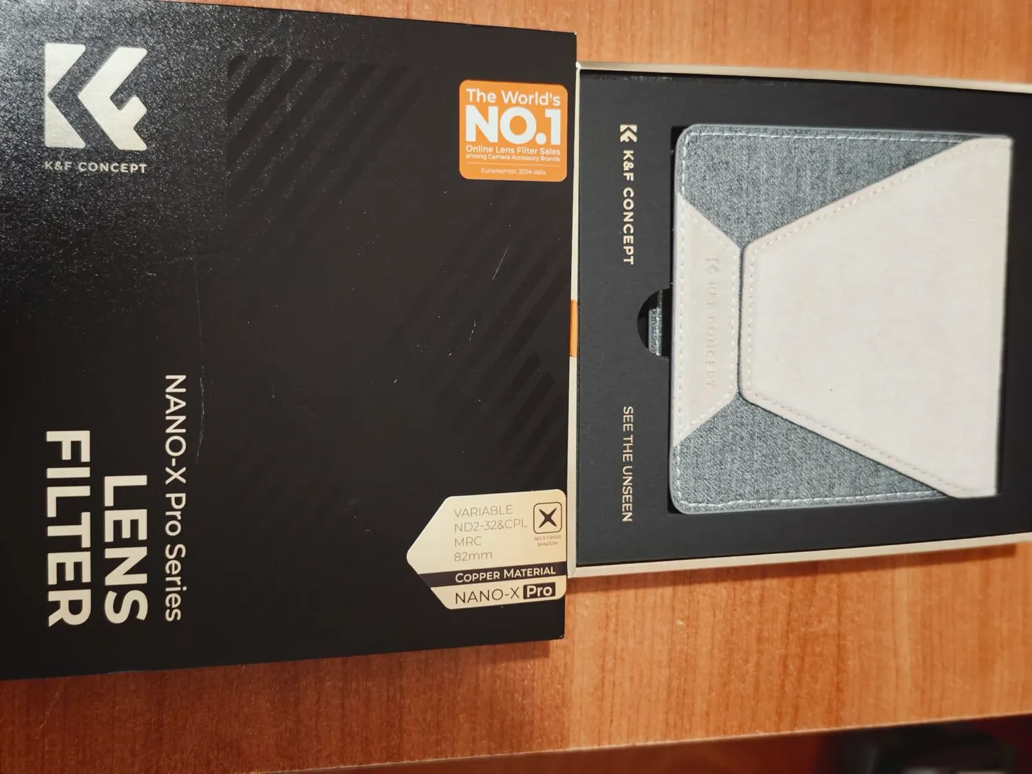 K&F Concept Nano-X PRO filtro variabile ND2-32 CPL 62mm ottone