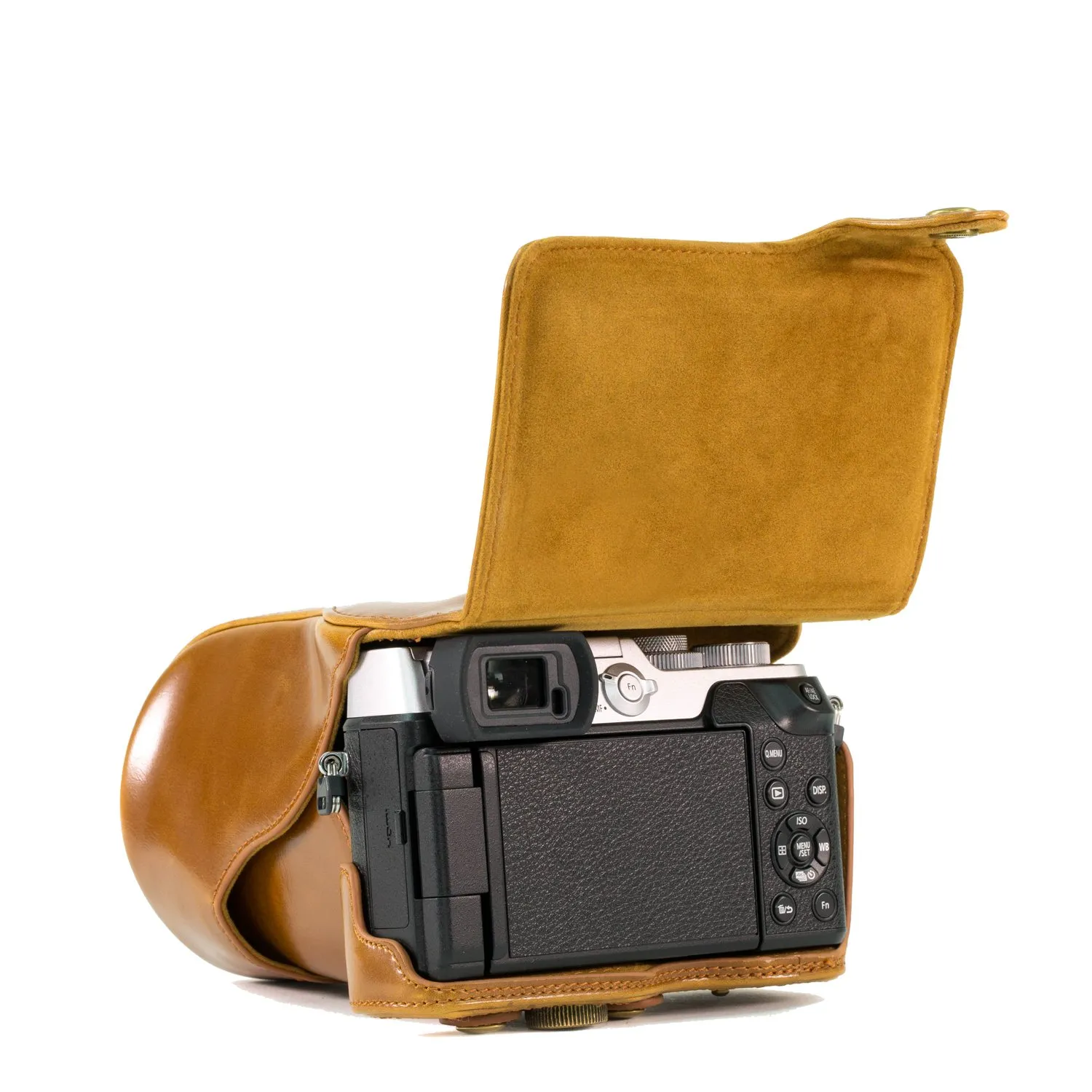 MegaGear Ever Ready custodia ecopelle per Panasonic GX8 14-140mm