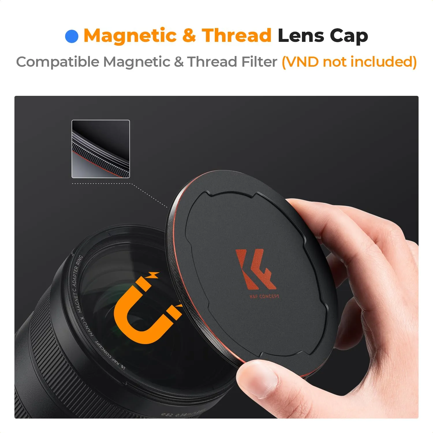 K&F Concept Nano-Xcel filtro ND8 magnetico 82mm