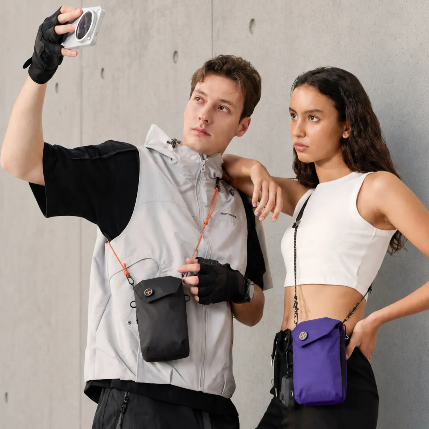 VSGO Black Snipe Urban Borsa Telefono Fotografica Nera