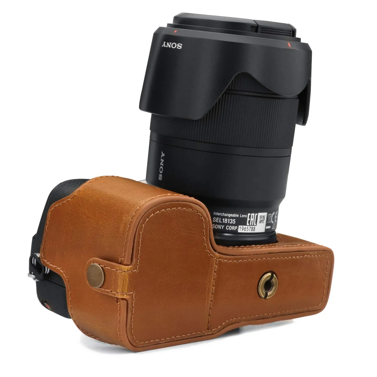 MegaGear MG1809 Ever Ready custodia A6600 pelle marrone chiaro