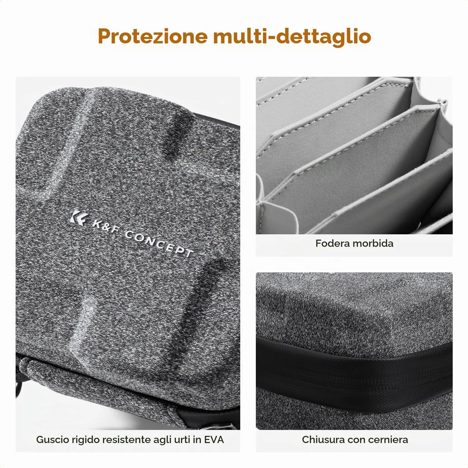 K&F Concept custodia filtri 10 slot taglia L EVA