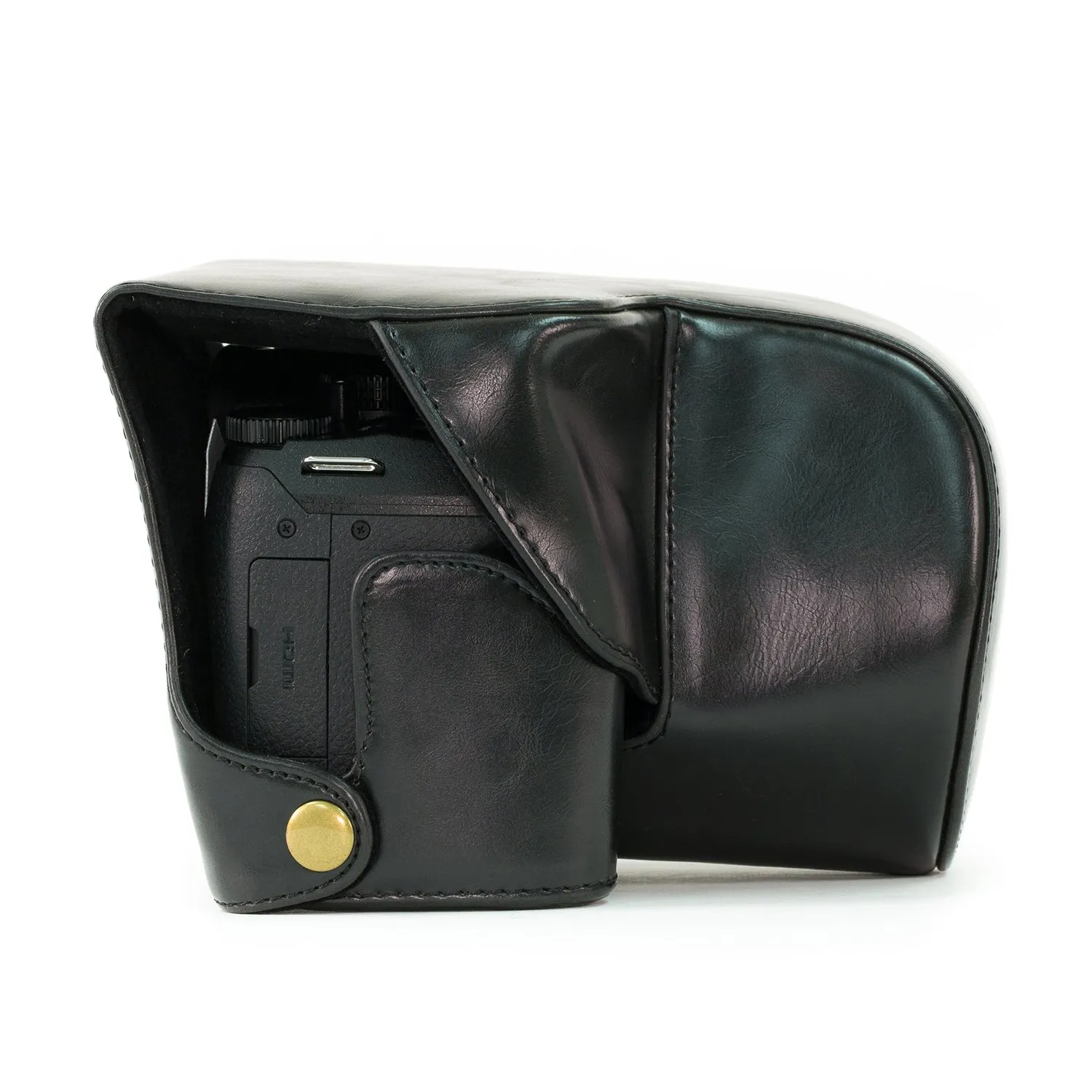 MegaGear MG624 FZ300 custodia pelle nera Panasonic