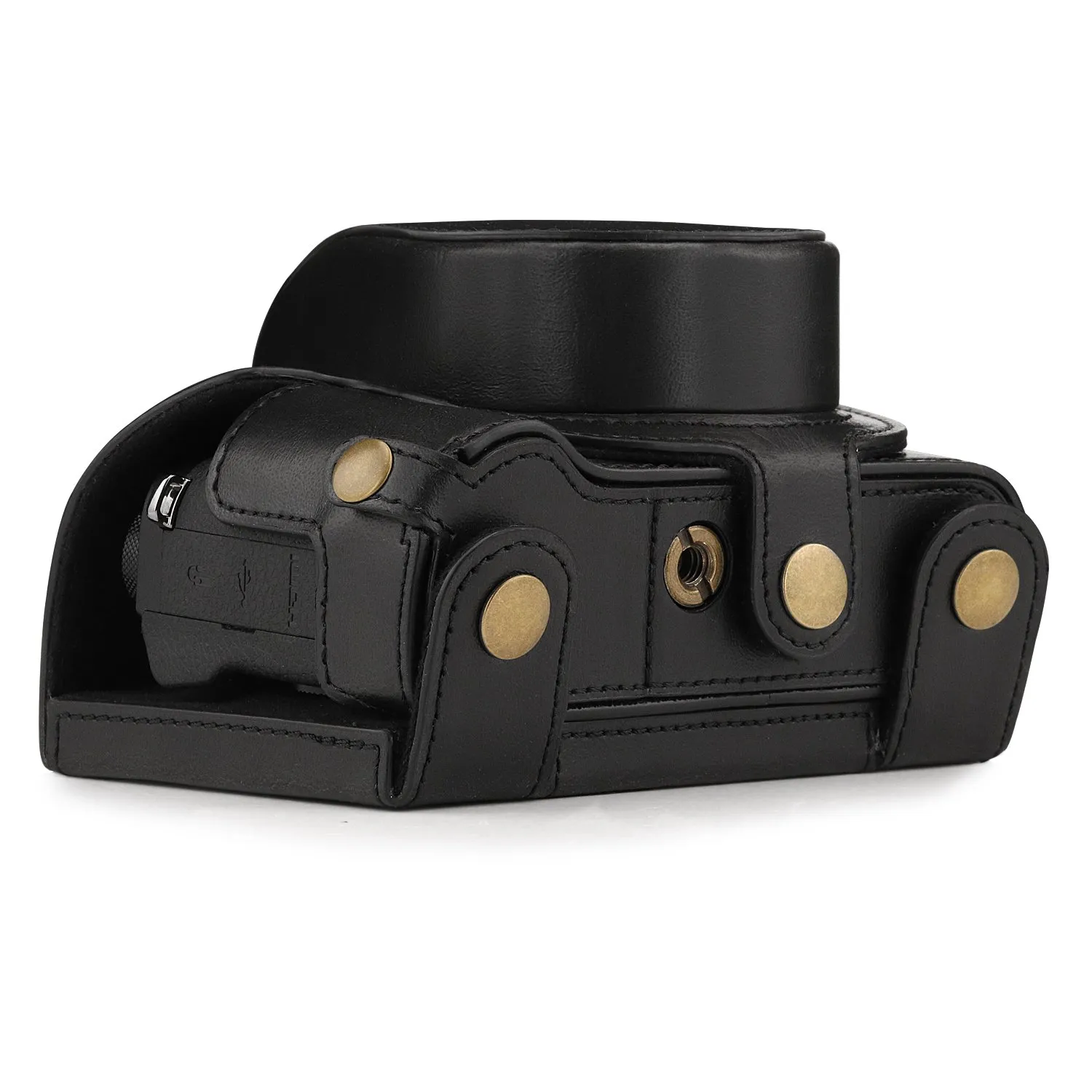 MegaGear MG1382 custodia pelle nera G1 X Mark III