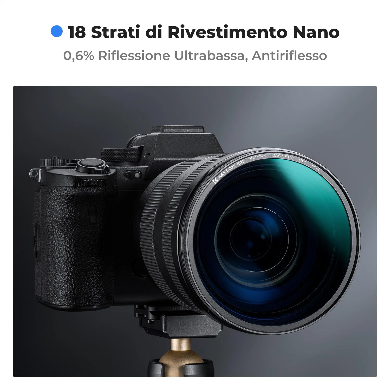 K&F Concept Nano-Klear Filtro CPL Magnetico 67mm
