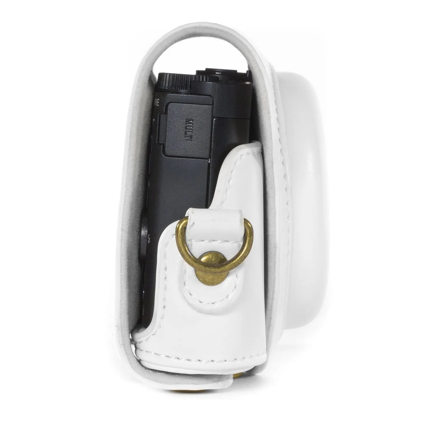MegaGear Ever Ready DSC-WX500 custodia ecopelle bianca