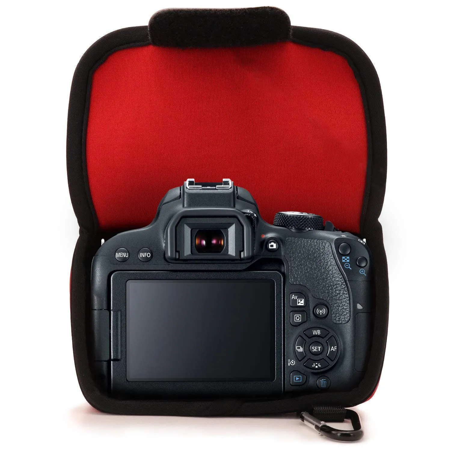 MegaGear MG1194 Custodia Neoprene Nera Canon 200D 800D Gen135