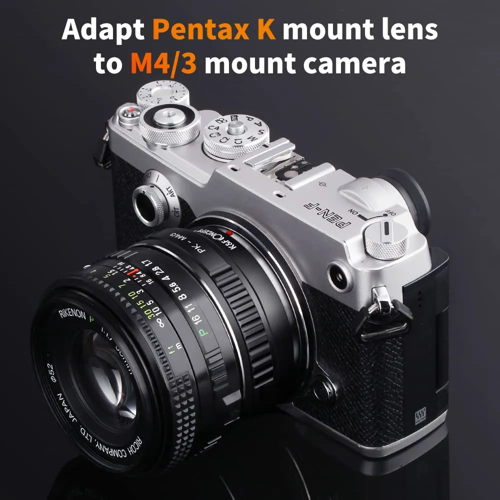K&F Concept adattatore Pentax K-PK a Micro 4/3 manuale