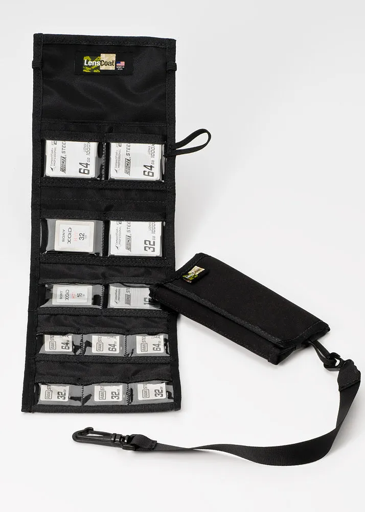 LensCoat Memory Wallet Combo 66 port rotating nero waterproof